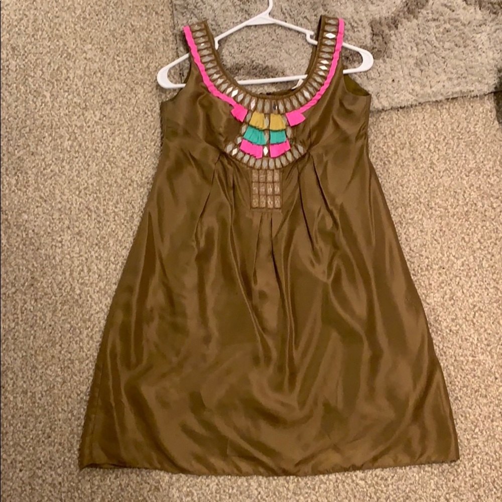 Olive green milly dress